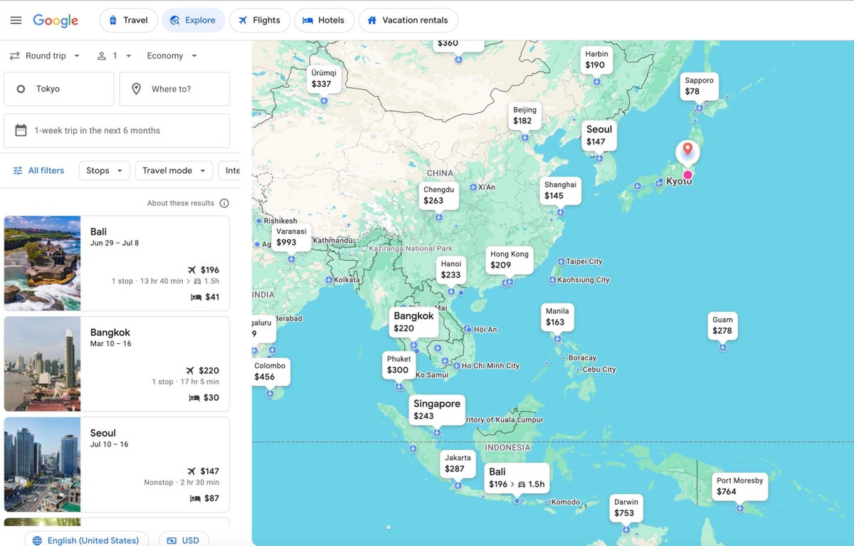 How to use google flights explore to find cheap flights and hotel deals